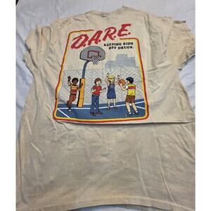 Authentic D.A.R.E. Playground School Yard Recess Basketball T-Shirt Men's Xl